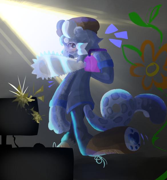 Silly snow leopard (Roblox avatar)