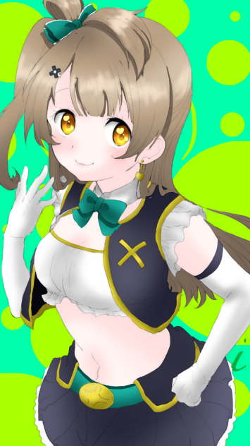 ことりちゃんの線画塗らせていただきました！