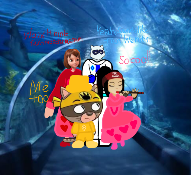 Wendy And Friends At Aquarium