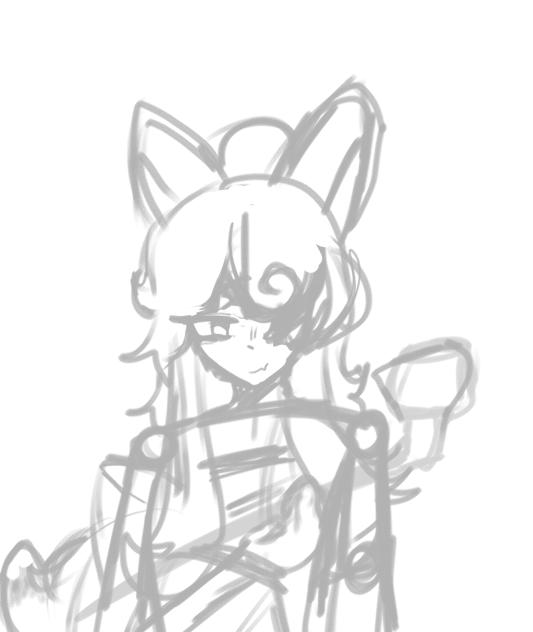 a random sketch of manju cookie