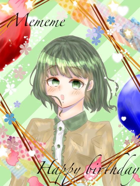 めめちゃんのお誕生日イラスト！
