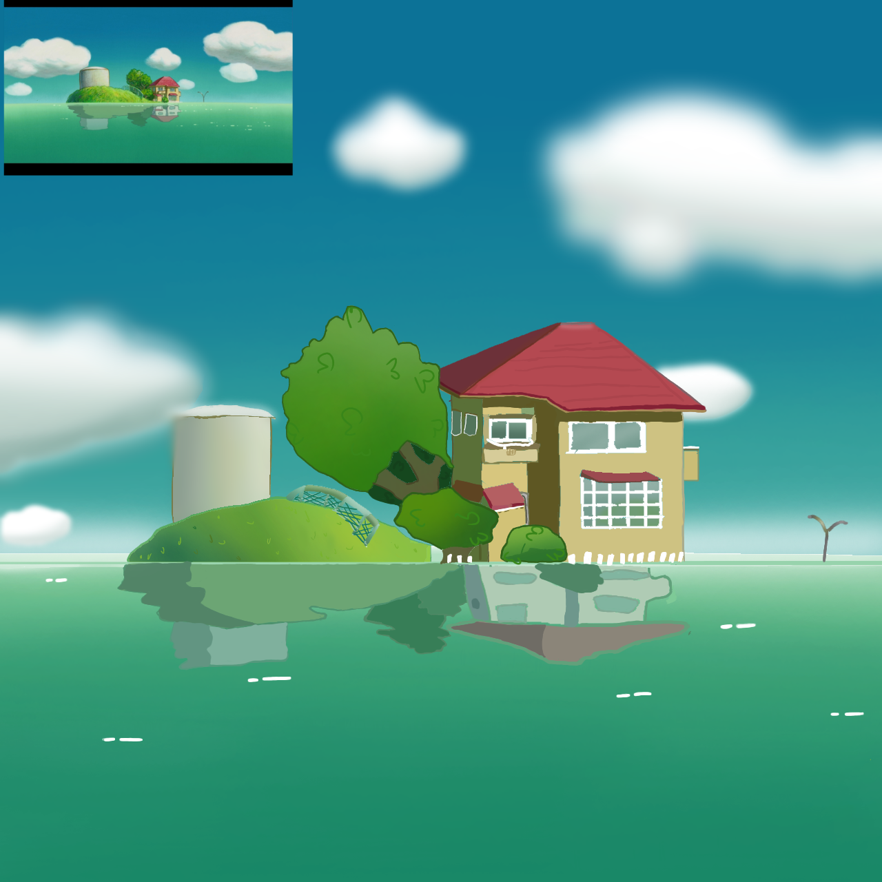 recreation of my fav movies house - ibisPaint