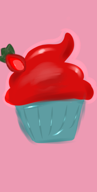 strawberry cupcake - ibisPaint