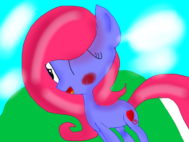 MLP speedpaint heart baloon