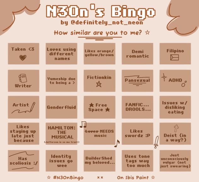 N30n's Bingo
