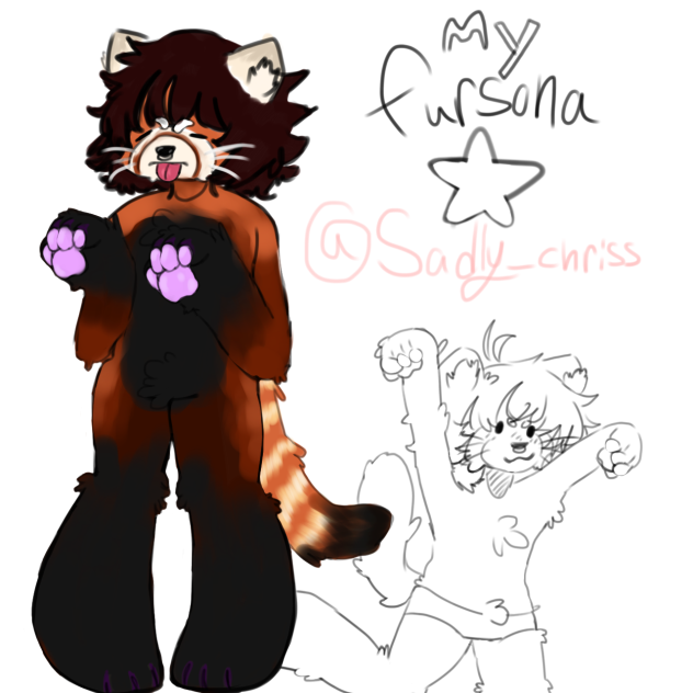 Chriss the red panda - ibisPaint