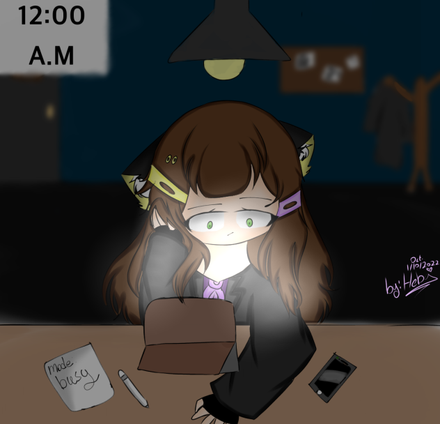 At 12.00 am (My OC)