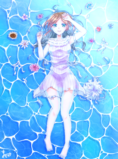波（塗り絵）