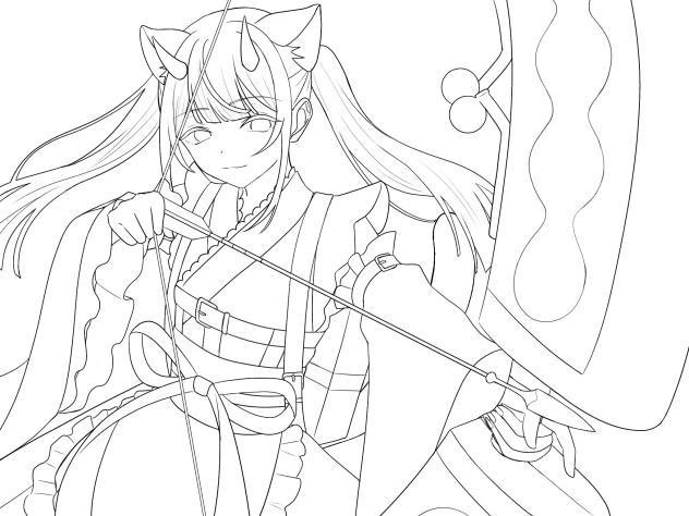 駒沢乃依 （線画） - ibisPaint