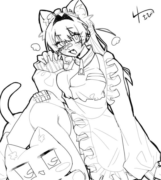 ぬりえちゃ　 Line drawing