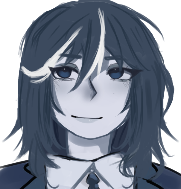 anime girl in a suit