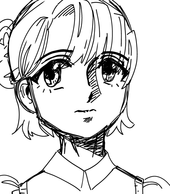 anime girl sketch