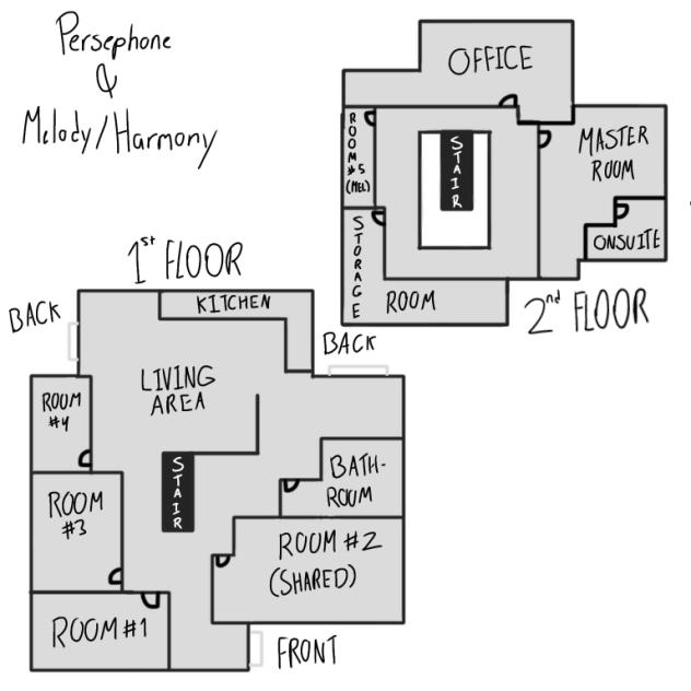 Persephone & Melody(Harmony)’s Floorplan