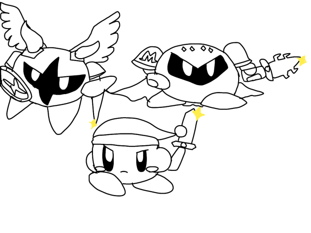 星のカービィ「三剣士」