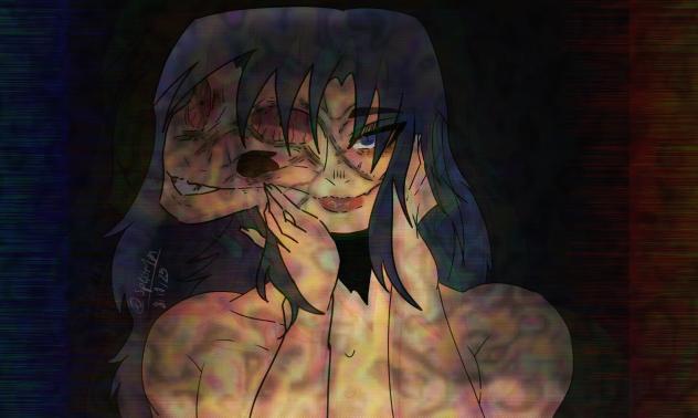 Helia but Tomie remake art