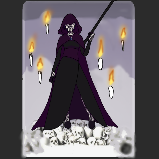 necromancer at the end of her story