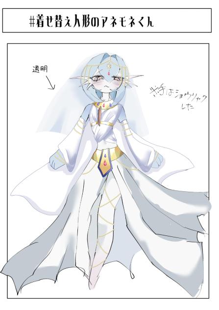 着せ替え人形のアネモネくん