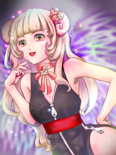 週末の落書き18 魔族っぽい女の子