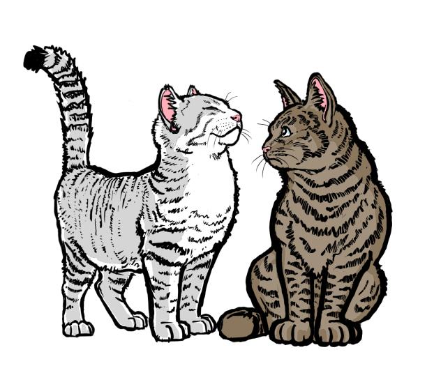 背伸びねこと驚くねこ 入稿準備