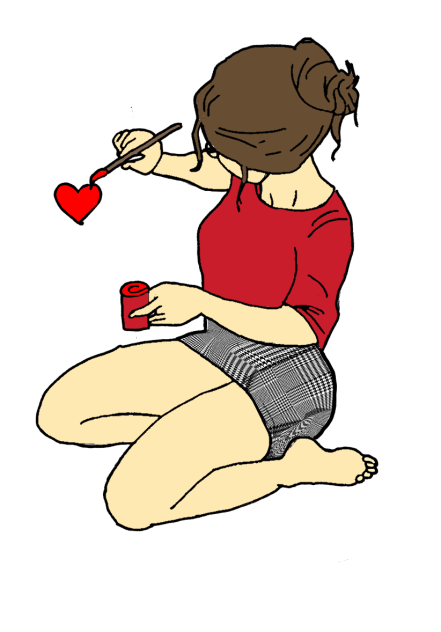 Painting girl