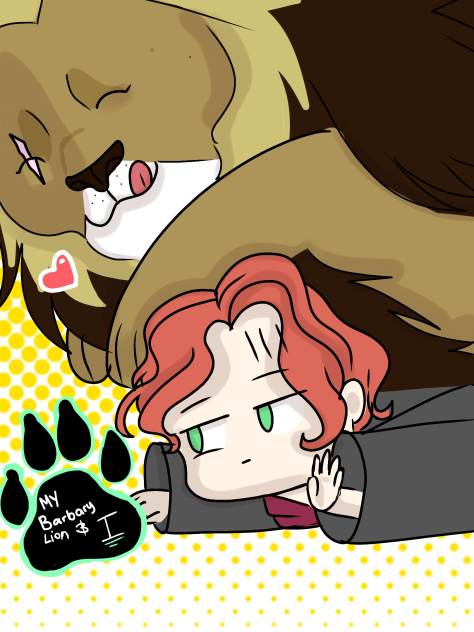 My Barbary Lion & I-Comic Cover