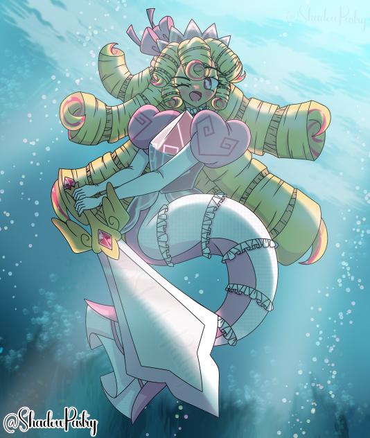 ArtRequest Kouign-Amann as a Mermaid