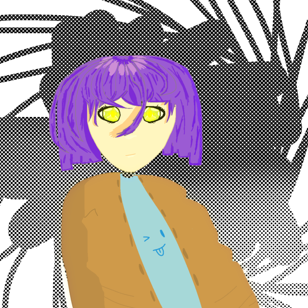 Purple hair girl