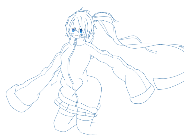 エネちゃん線画