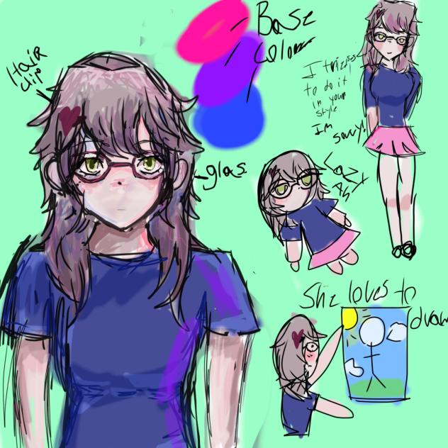 Character ref sheet entry!! - ibisPaint