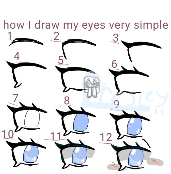 how I draw my eyes!