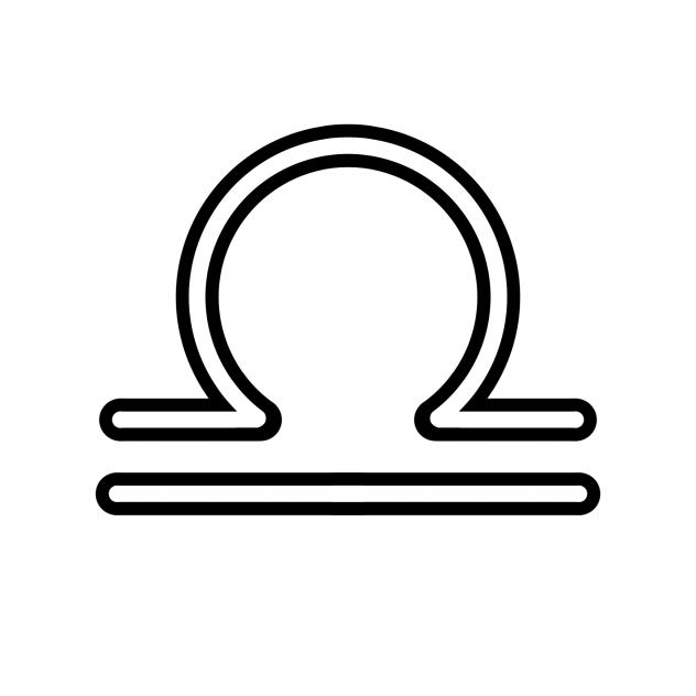 てんびん座♎のマーク