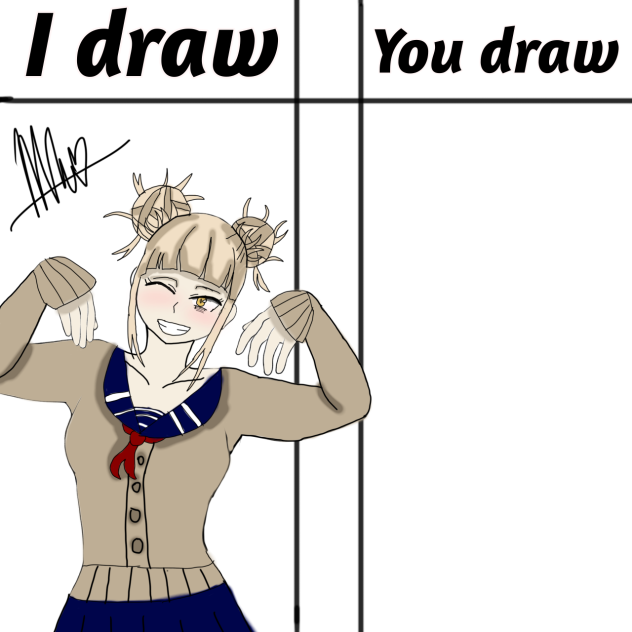 I draw you draw Himiko Toga!