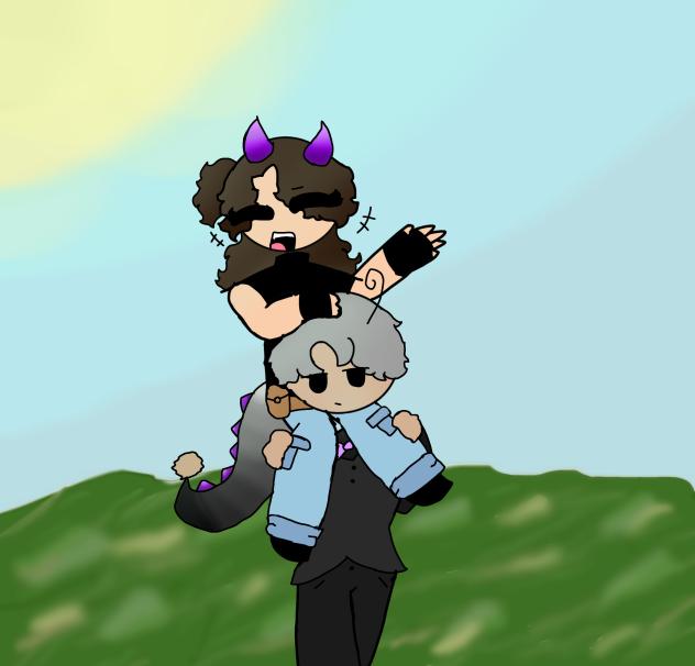 a walk in the grass