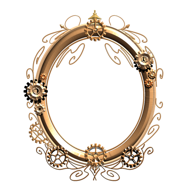 steampunk frame border
