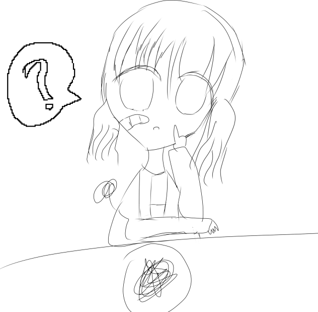 どうしてこうなるんだ？線画