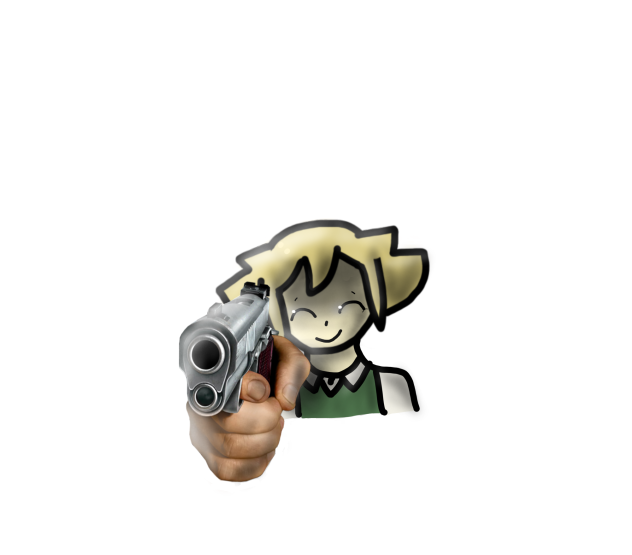 basil has a gun (crap-post)