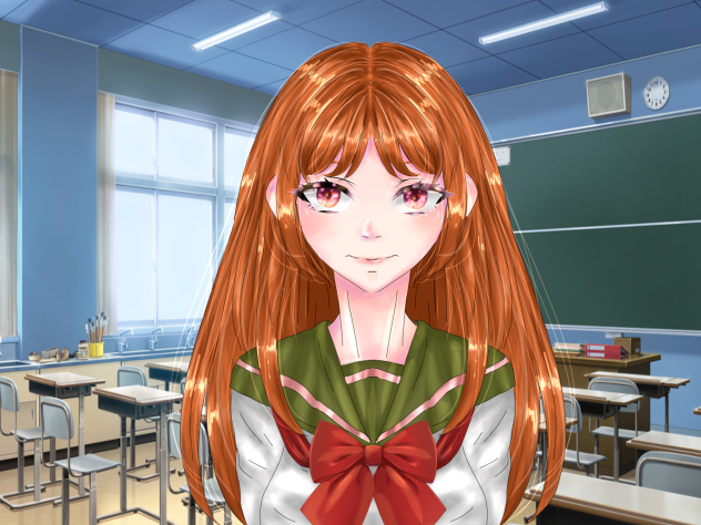 Speed draw anime school girl(ibis paint)