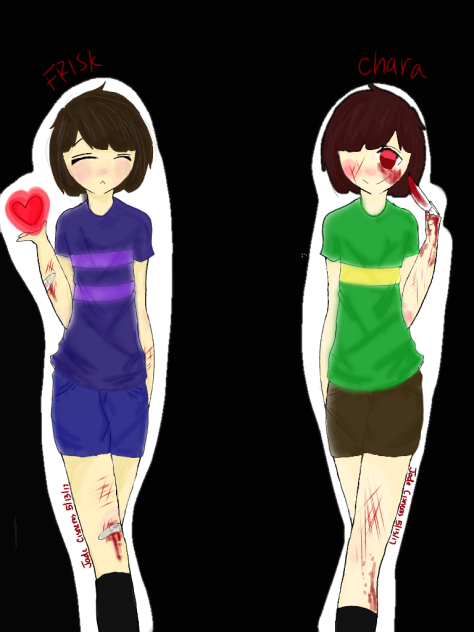 Frisk and chara - ibisPaint