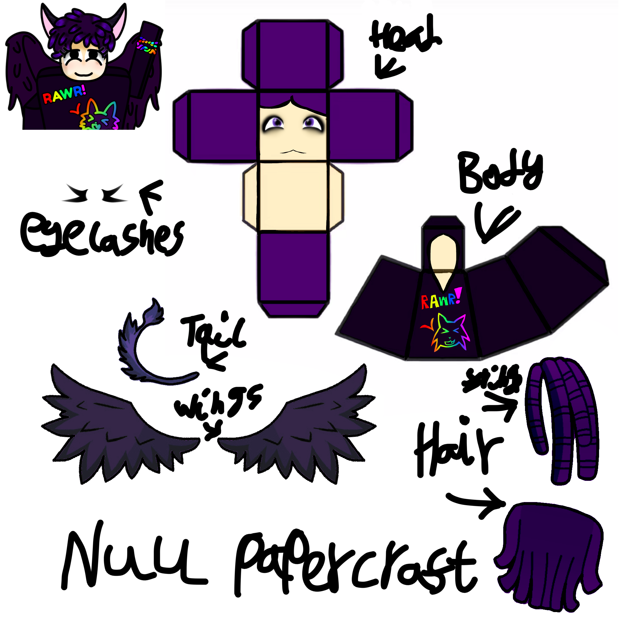 Null papercraft! - ibisPaint