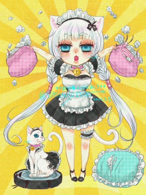 お掃除たのちいっ❤️🐱✨にゃーーーーん