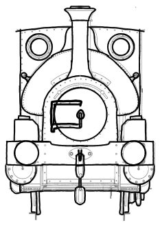AVONSIDE SADDLE TANK “Trojan” front view
