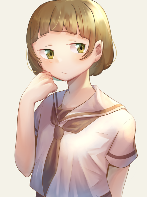 ジト目ショートボブ