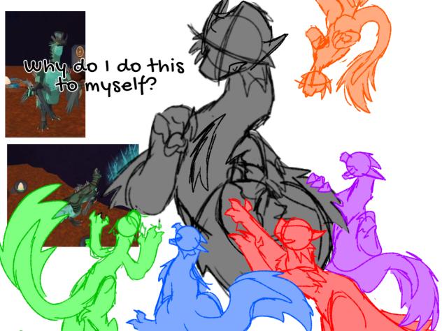 Creatures of Sonaria OC sketch
