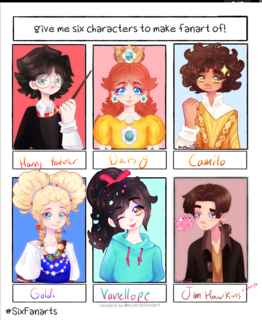 Six fan art challenge again