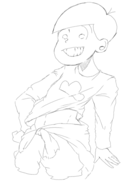 おそ松兄さん 線画