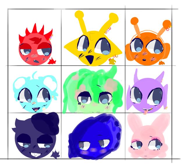 ✨sprunki九宮格🌈