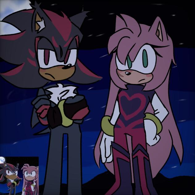 Shadow and Amy (⁠≧⁠ ⁠≦⁠) - ibisPaint