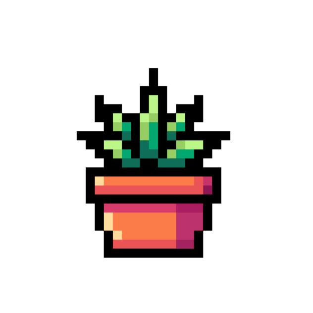 Plant pot (pixel)
