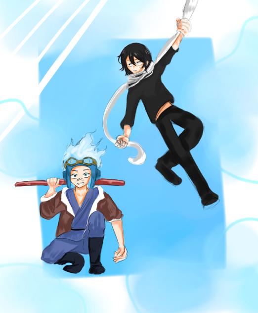 雨上がりの空に