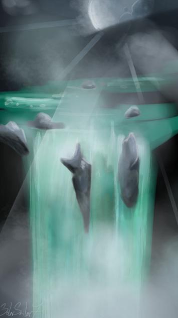 Landscape (Emerald Waterfall)